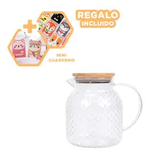 GENERICO - Jarra para Liquidos en Transparente Y+Regalo Agendita
