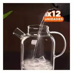 RYBIU IMPORT - Pack12 Recipiente Elegante 1.5L Y+Regalo Stickers