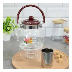 GENERICO - Pack6 Infusor de Vidrio Practico para Te de 600ml