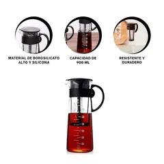 GENERICO - Pack2 Jarra para Infusiones de 900ml Y+Regalo Agendita