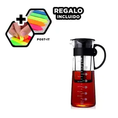 GENERICO - Pack4 Jarra para Infusiones de 900ml Y+Banderitas Adhesivas