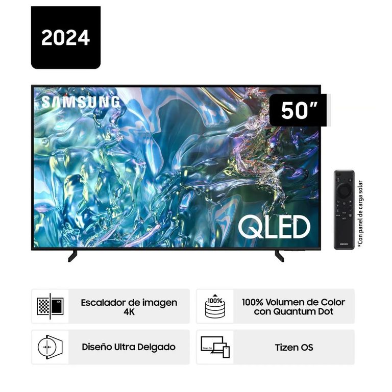 Televisor QLED Tizen OS Smart Tv 50" 4K 50Q60D - Nuevo 2024