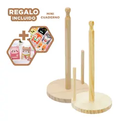 GENERICO - Pack12 Organizador de Madera y Doble Palo Y+Regalo Agendita