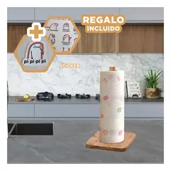GENERICO - Pack6 Organizador de Toalla Absorbente Y+Regalo Stickers