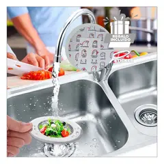 GENERICO - Rejilla para Evitar Desechos en Tuberias Y+Regalo Stickers