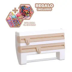 GENERICO - Expendedor Resistente de Toalla en Beige Y+Ligas de Regalo