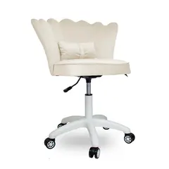 INIUS - Silla Tocador Ergonomica - Elif Champagne con Regulador de Altura