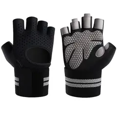 GENERICO - Guantes Deportivos Con Muñequera Transpirable Gym Pesas