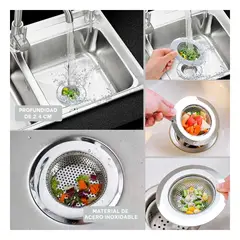 GENERICO - Pack4 Rejilla de Filtracion de Residuos Y+Regalo Stickers