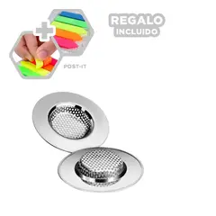GENERICO - Pack12 Colador Inoxidable Casa 54cm Y+Banderitas Adhesivas