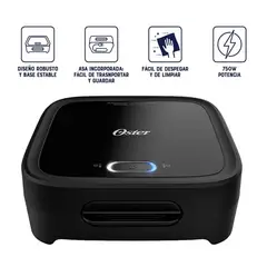 OSTER - SANDWICHERA PLATOS HONDOS CKSTSM400 NEGRO