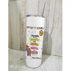 M MATIX SHOP - Matix - Regalos Personalizados Dia del Maestro - Termo tipo Skinny