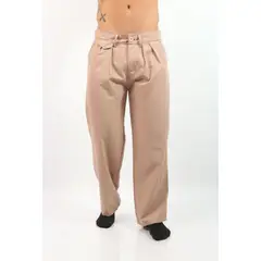 J JERAOUS - PANTALOM JERAOUS MILANO PLIEGUES YUSEPE Taupe