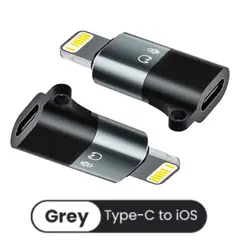 OEM - ADAPTADOR PARA AUDIO Y ENERGIA DE USB TIPO-C A LIGHTNING IPHONE GREY