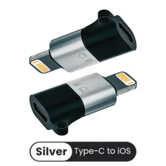 OEM - ADAPTADOR PARA AUDIO Y ENERGIA DE USB TIPO-C A LIGHTNING IPHONE SILVER