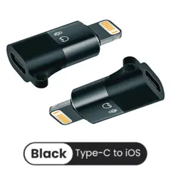 OEM - ADAPTADOR PARA AUDIO Y ENERGIA DE USB TIPO-C A LIGHTNING IPHONE BLACK