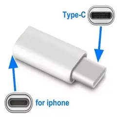 OEM - ADAPTADOR DE LIGHTNING IPHONE A USB TIPO-C PARA MAC LAPTOP CELULARES