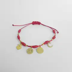 GENERICO - PULSERA 7 NUDOS ROJO