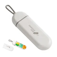 GENERICO - Pastillero Portatil Llavero Storage Box