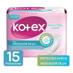 GENERICO - PROTECTORES DIARIOS KOTEX IND PH NORMAL 15 UNID