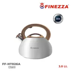 FINEZZA - Tetera de Acero Inox Mango Beige de 3Lt FF-HT026A
