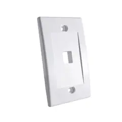 DIXON - FACE PLATE JE317A-V1WH 1 PUERTO 70MM X 114MM COLOR BLANCO
