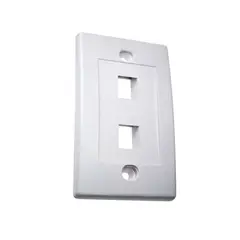 DIXON - FACE PLATE 2 PUERTOS 70MM X 114MM BLANCO - PN JE317A-V2WH