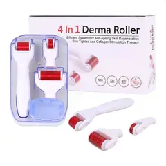 GENERICO - Kit Rodillos Facial Derma Roller 4 En 1
