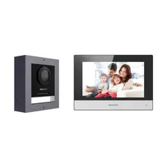 HIKVISION - KIT VIDEOPORTERO IP CÁMARA OJO DE PEZ 2MP POE - PN DS-KIS602B