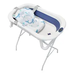PRIORI - Bañera Para Bebé Plegable Stand Azul