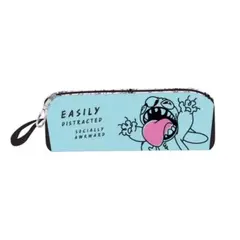 LILO & STITCH - Cartuchera Premium juvenil celeste