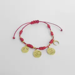 GENERICO - PULSERA 7 NUDOS ROJO