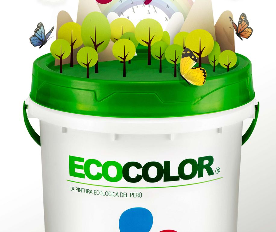 PINTURA ECOLOGICA ECOACRILICO MATE AZUL AQUA 1GL
