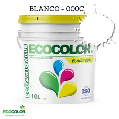 ECOCOLOR - PINTURA ECODURABLE BLANCO 1GL