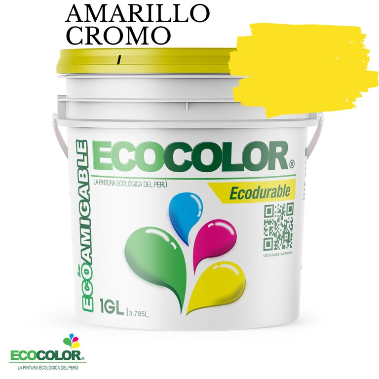 PINTURA ECODURABLE AMARILLO CROMO 1GL