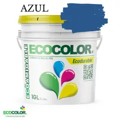 ECOCOLOR - PINTURA ECODURABLE AZUL 1GL