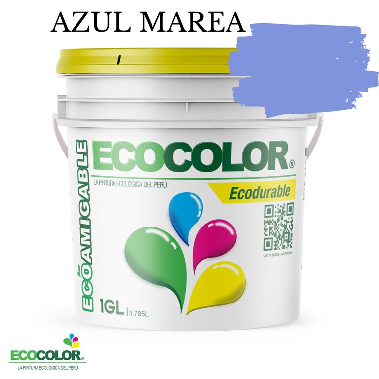 PINTURA ECODURABLE AZUL MAREA 1GL