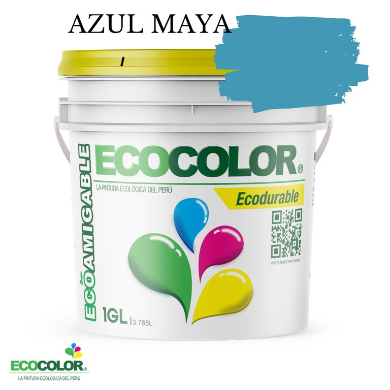 PINTURA ECODURABLE AZUL MAYA 1GL