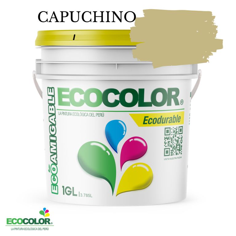 PINTURA ECODURABLE CAPUCHINO 1GL