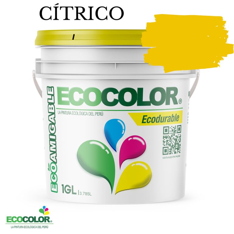 PINTURA ECODURABLE CITRICO 1GL