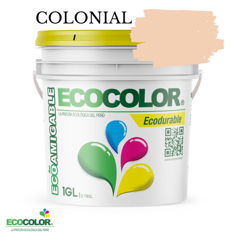 PINTURA ECOLOGICA ECODURABLE COLONIAL 1GL