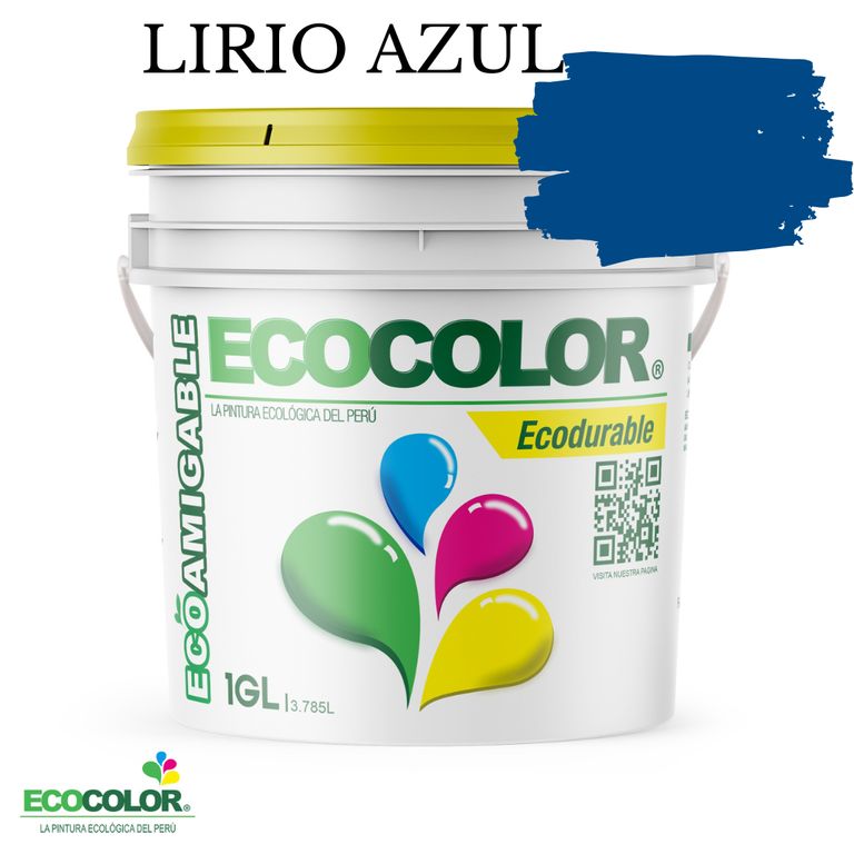 PINTURA ECOLOGICA ECODURABLE LIRIO AZUL 1GL