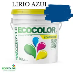 ECOCOLOR - PINTURA ECOLOGICA ECODURABLE LIRIO AZUL 1GL