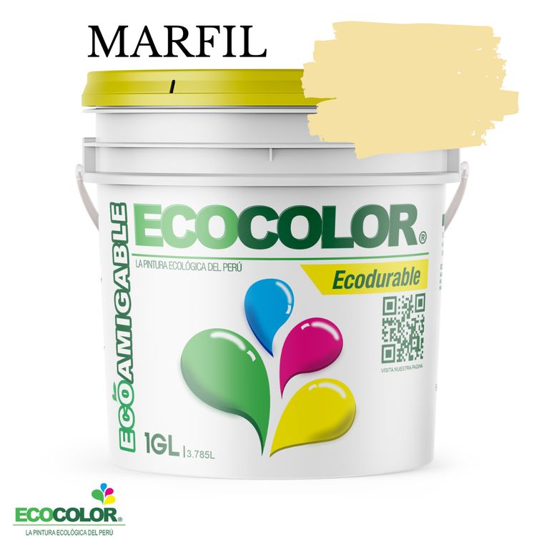 PINTURA ECODURABLE MARFIL 1GL