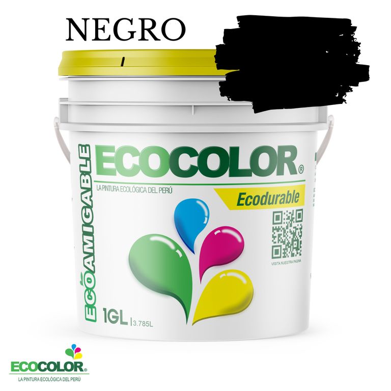 PINTURA ECODURABLE NEGRO 1GL