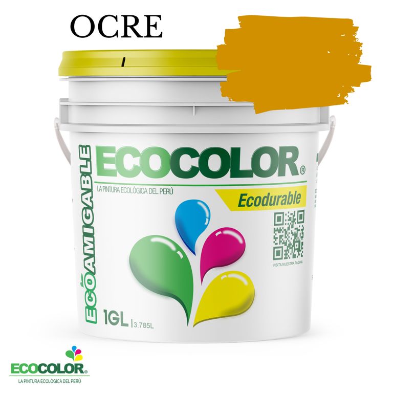 PINTURA ECODURABLE OCRE 1GL