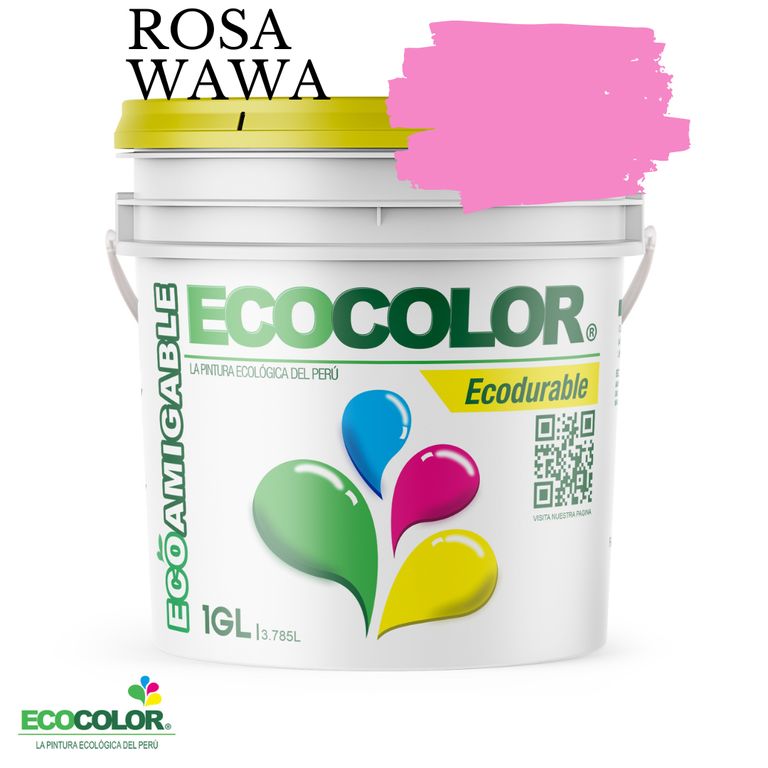 PINTURA ECODURABLE ROSA WAWA 1GL