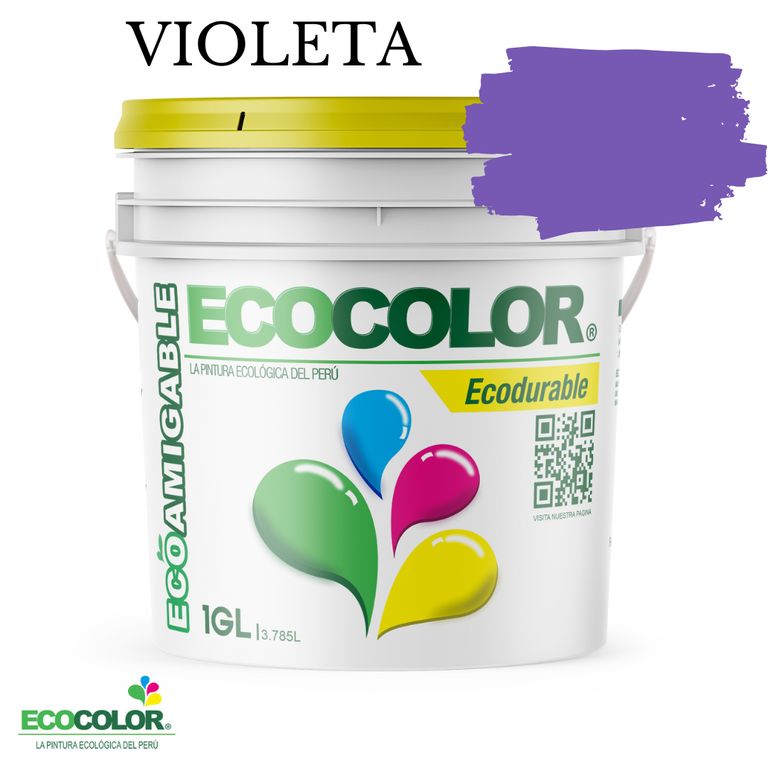 PINTURA ECODURABLE VIOLETA 1GL
