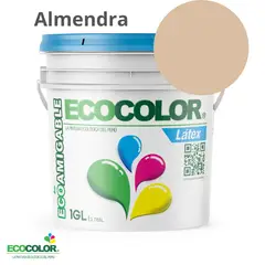 ECOCOLOR - PINTURA LATEX ALMENDRA 1GL