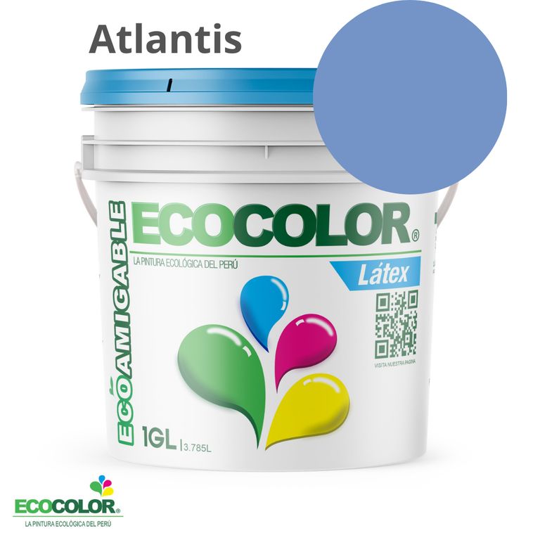 PINTURA ECOLOGICA LATEX ATLANTIS 1GL